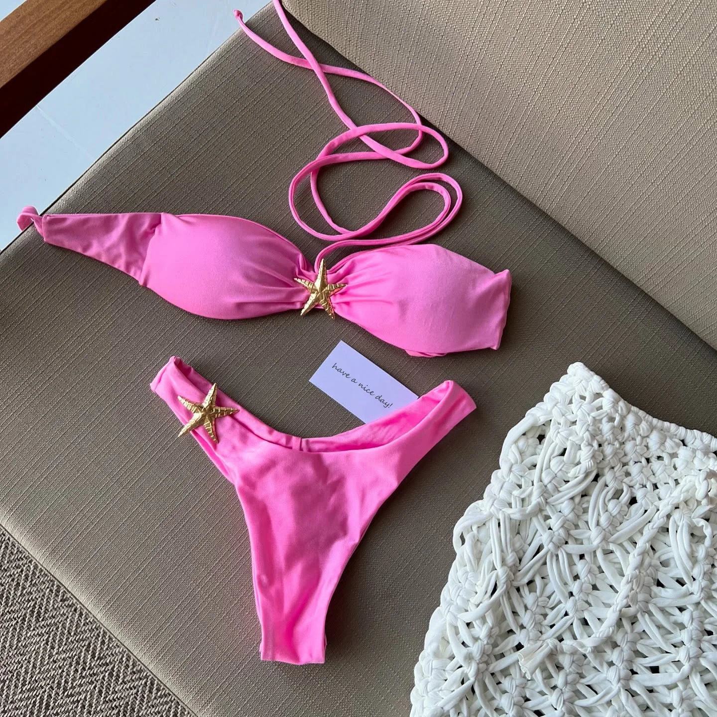 Micro Bikini 2025 Sexy Women Swimsuit Swimsuit Swimwear Swimwear Sexy Bikini Set Biquini Biquini Suit Da Bagno Biquini Suit Di Stelle Per La Spiaggi-image
