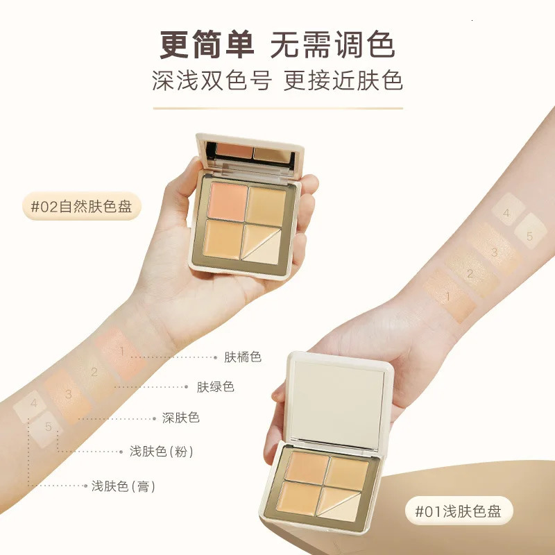 Judydoll 5 Colors Concealer Palette Facial Concealer Highlighter Tear Dark Circles Under The Eyes For Beginners Face Makeup 250222