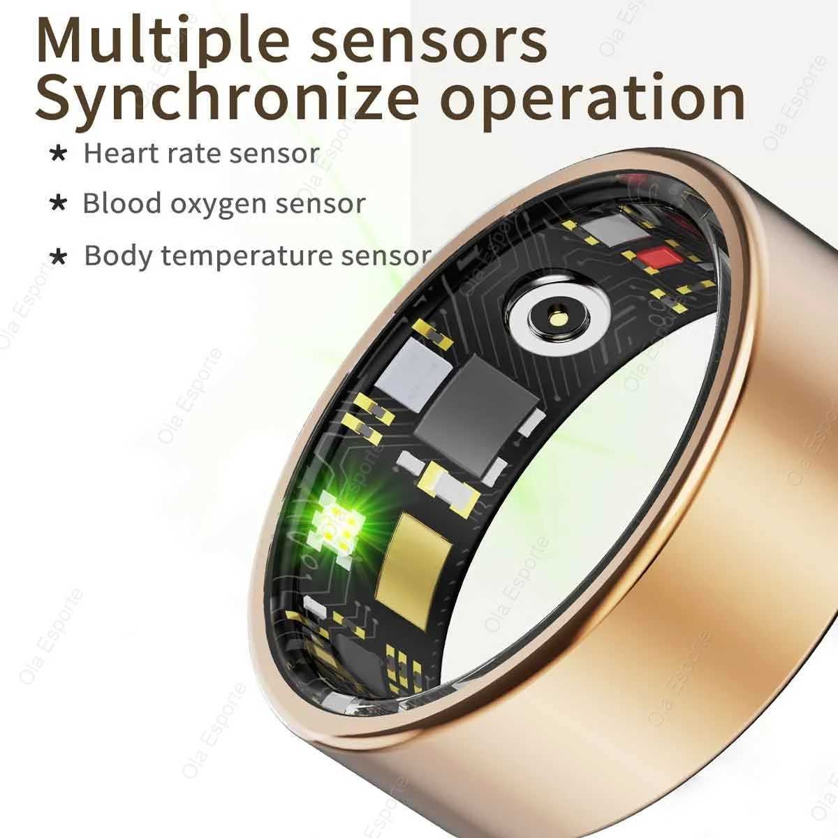 2025 5ATM Smart Ring GPS Tracker Multiple Sports Step Health Monitoring Bluetooth Call Camera Control Smart Ring Gift Men Women W250225