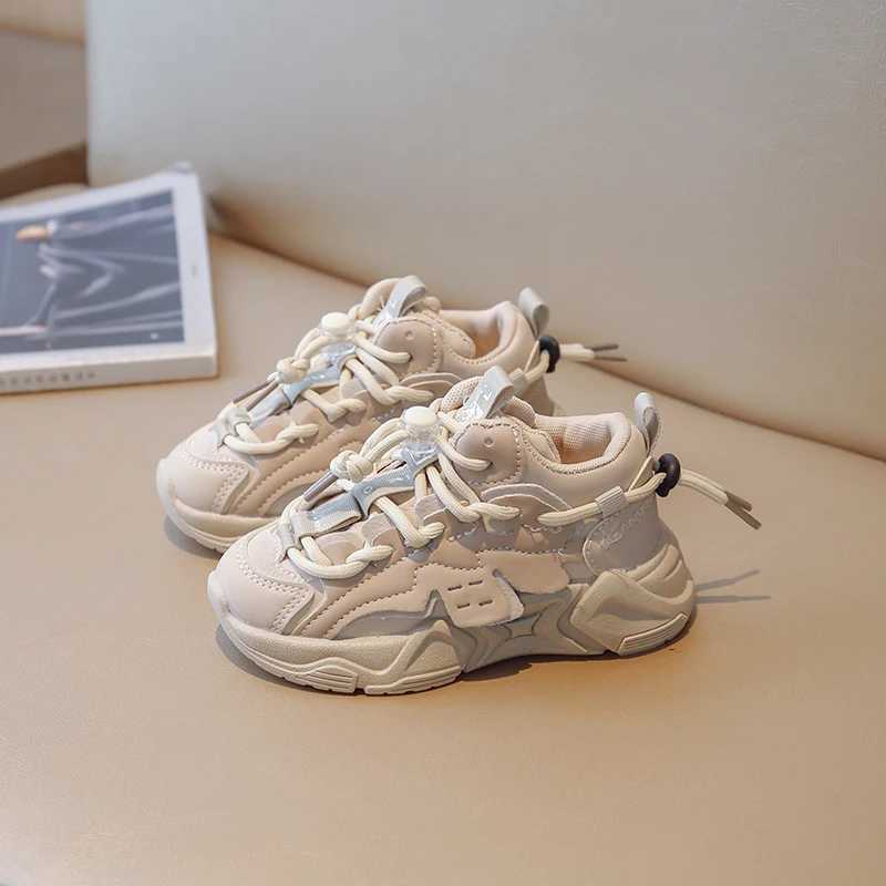 Children Leather Sneakers for Boys Toddler Girls Anti Slip High-top Tennis Shoes Kids Sports Running Shoes 6-14 Y Spring Autumn W250225