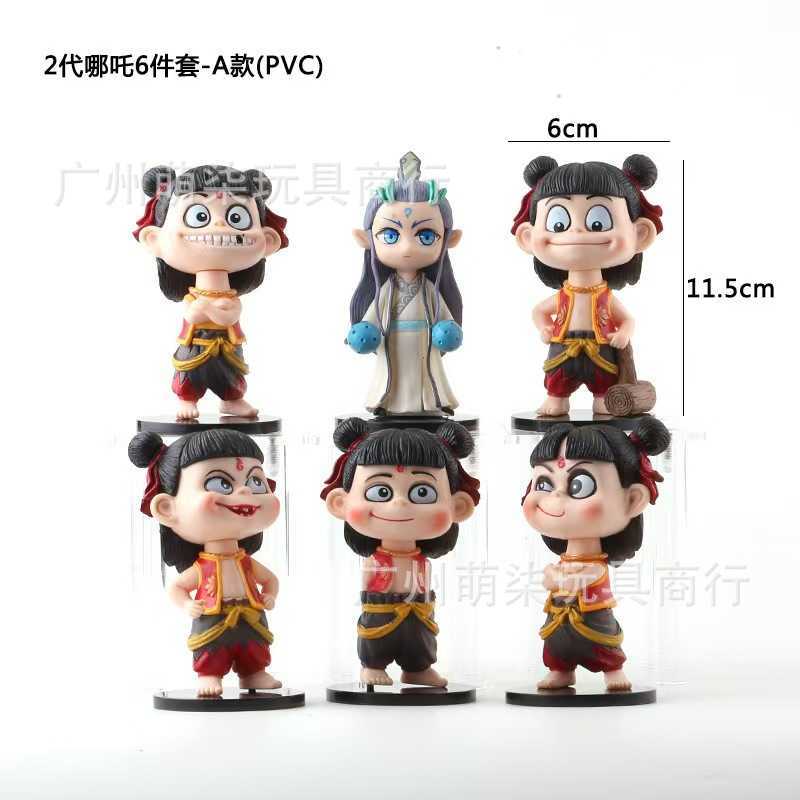 Hot selling Naza 2 Magic Childrens Sea making Handmade Nazha Ao Cake Movie Same Style Doll Decoration Free shipping