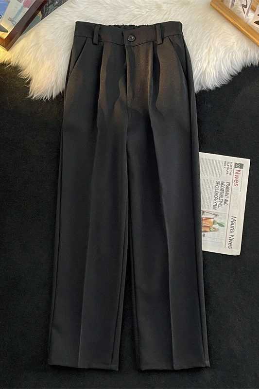 Korean style suit pants mens ultra-thin fashion solid color business social dress pants mens straight pants mens casual pants M29 W250225