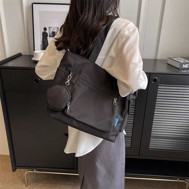 Two-Piece Set With Multi-Ppocket Design For Ladies Shoulder Bag College Student Commuter Bag Is Suitable For Work/Commute/Shopping Z250225