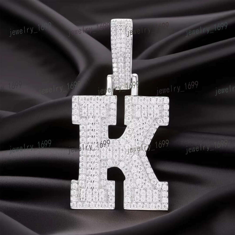 urious Gold-Plated Moissanite Necklace for Men - Sterg Sier, Iced Out Pendant, Elegant Hip Hop Style