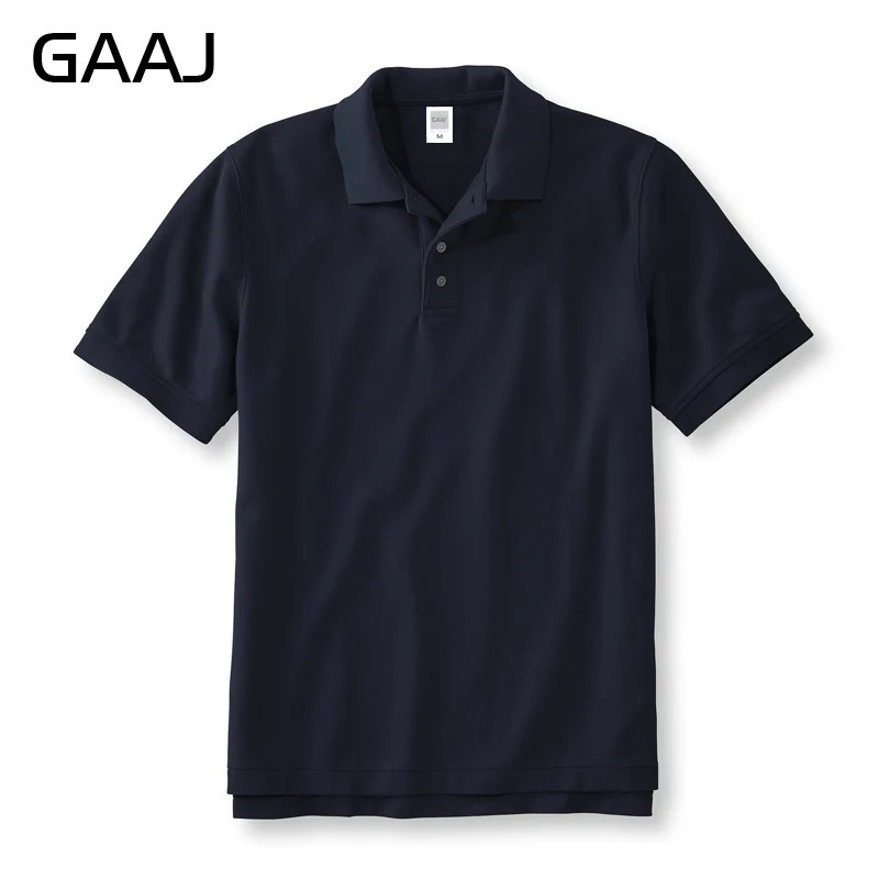 GAAJ 100 Cotton Polo Shirt ManLight ShirtsFashion Short Sleeve TopsGolf Wear Sports T shirtMens Women Clothes 250224