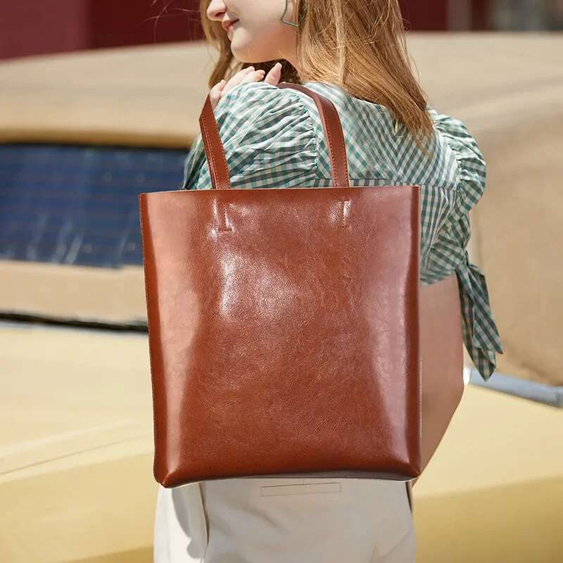 Cow Genuine Ladies Shoulder Big Women Leather Handbags Female Totes Hand Bags Designer Famous Bag Choice