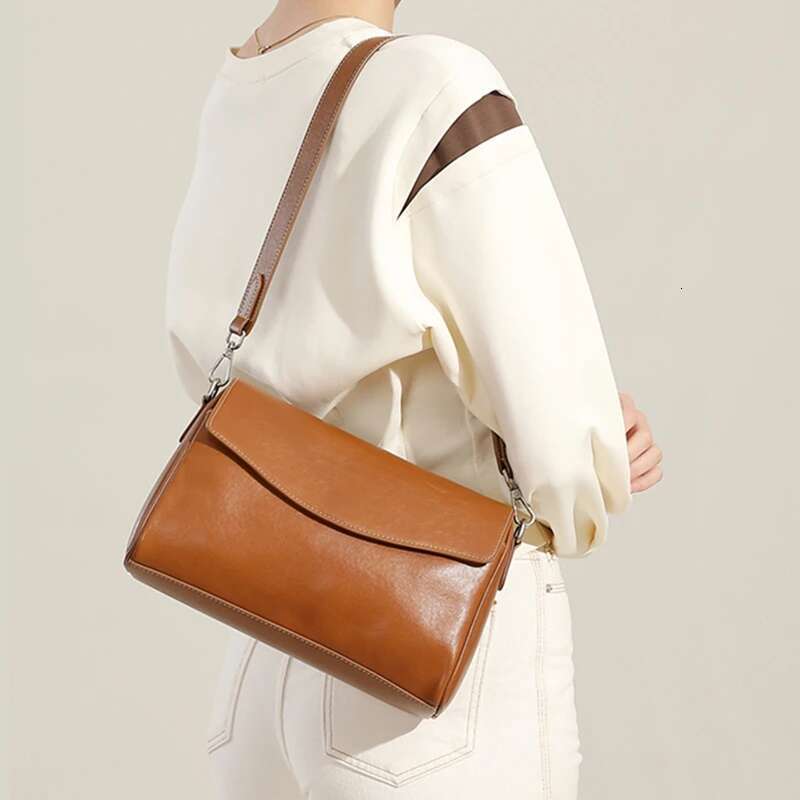 Hifashion Natural Genuine Leather Crossbody For Women 2025 Trend Designer Underarm Shoulder Bags Satchel Ladies Handbags