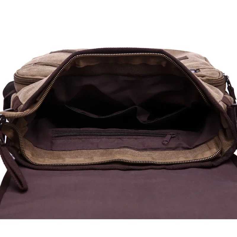 Men Messenger Bags Canvas Briefcase Casual Mens Shoulder Bag Tote Travel Bag Male Casual Travel Bag bag homme Z250225