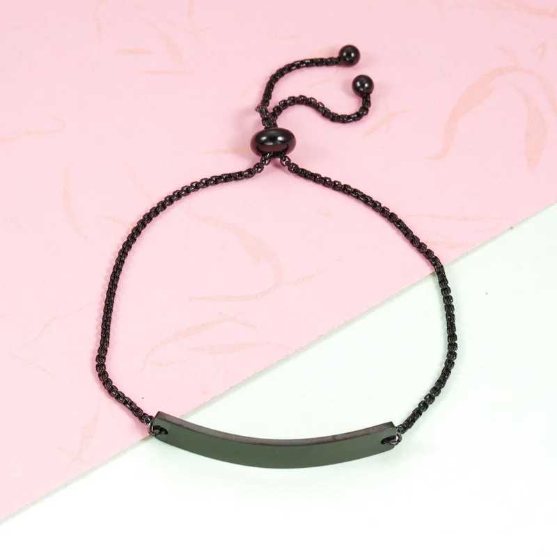 10pcs 6x39mm Curved Bar Bolo Bracelets Stainl Steel Mirror Polish Bracelets For DIY Making Bracelet JewelryXJ250225