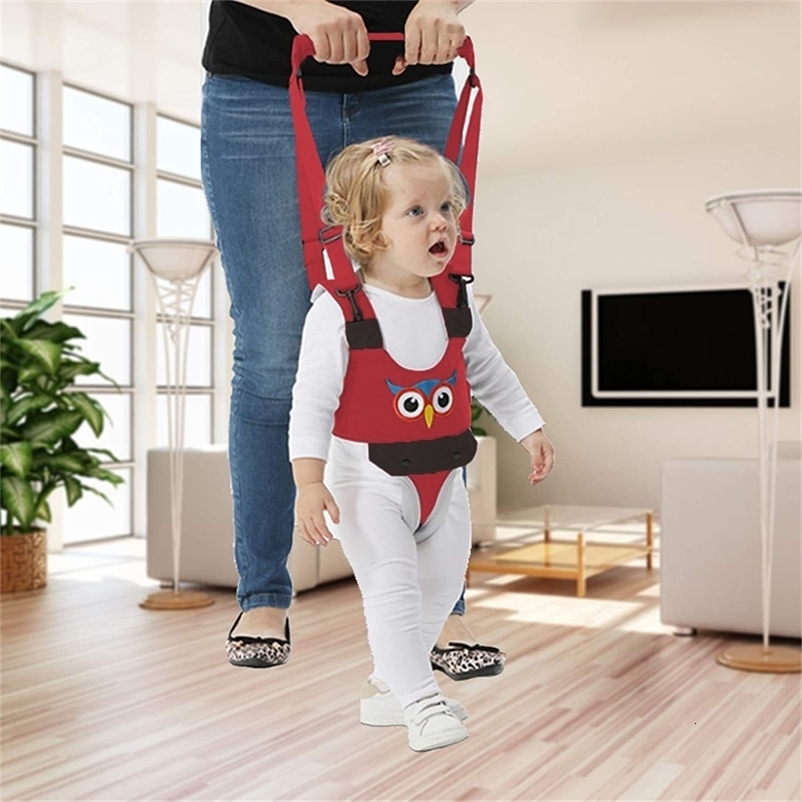 Animal Print Baby Walking Harness Sling Toddler Belt Standing Up Safety Traction Rope Artifact Help Kids Walker Products 250224