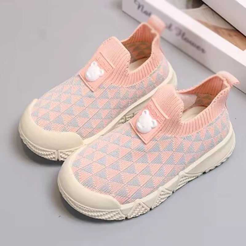 New Childrens socks shoes Kindergarten Fashion Sneaker Breathable Comfortable Shoes Boys Girls Casual Knitted Running Footwear X250224