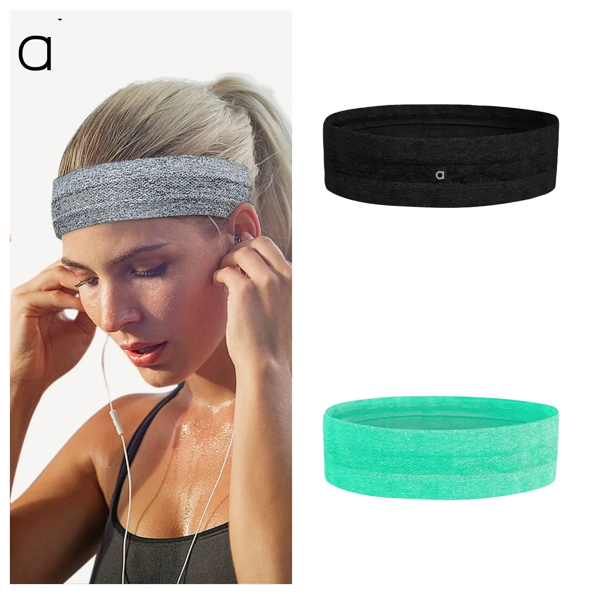 A206 Hair High Elasticity Absorbing Yoga Exercise For Woman Band Headband Running Fiess Anti Sweat Sports Accessories