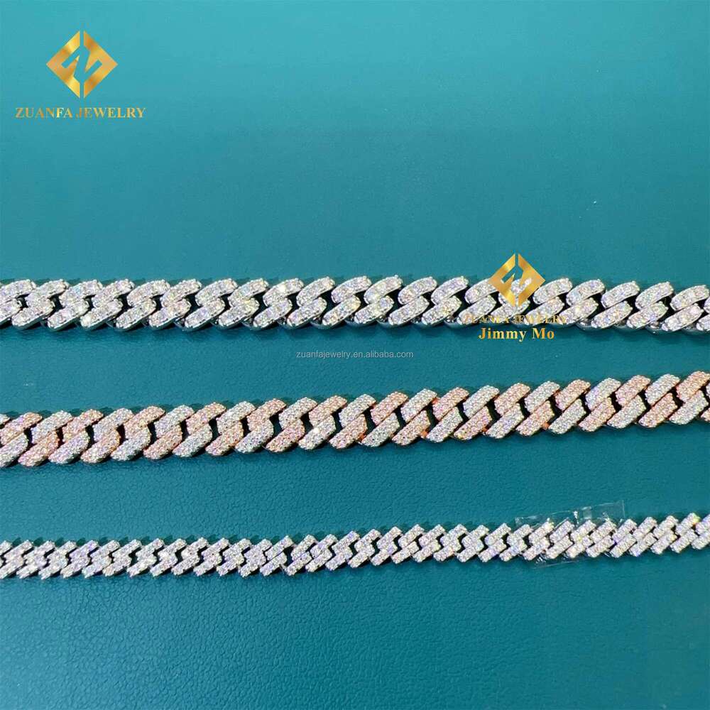 Best Selg Buss Down Rapper Jewelry Sterg Sier Man Hip Hop Iced Out Vvs1 Moissanite Dia Cuban K Bracelet Men