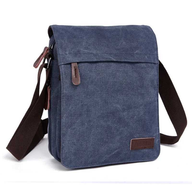 Casual handbag shoulder bag canvas fashionable new 2024 zipper iPad bag mobile phone bag messenger bag handbag Z250225