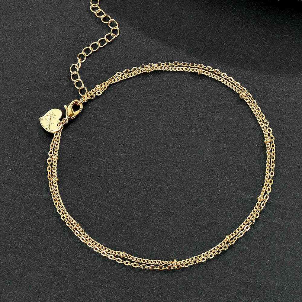 kle Bracelet,Tiny Bead Anklet Dainty White Cubic Zirconia Cross Tassel Chain Cute Lucky Moon Evil Eye Foot Jewelry Boho Anklets for Women