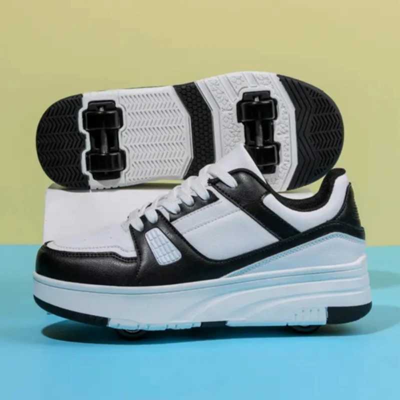 Fashion Roller Skate Shoes Kids Children Casual Sports Toy Gift Games Boys 4 Wheels Sneakers Girls Boots Ultra Light Rollerskate W250225