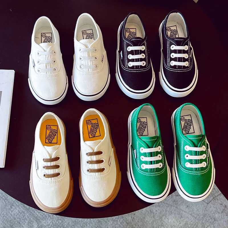Child 2023Summer New Kids Shoe Childrens Canvas Shoes Korean Version Cloth Shoes Boys and Girls Soft Soled Parent-child ShoesT250225