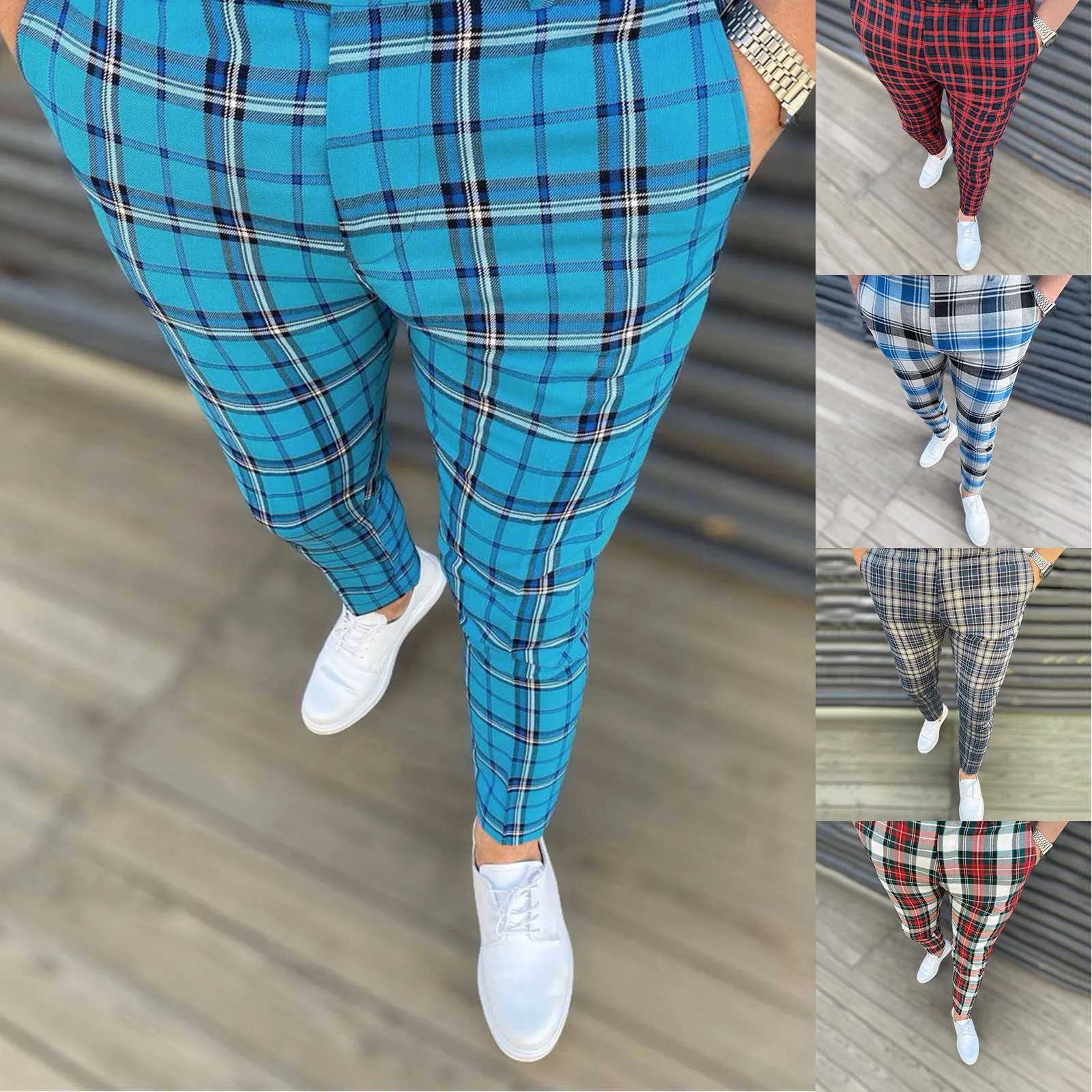 Commodity pants mens plus size mens four season fashionable casual plain weave pocket zipper button foot pants set Ropa De Hombre W250225