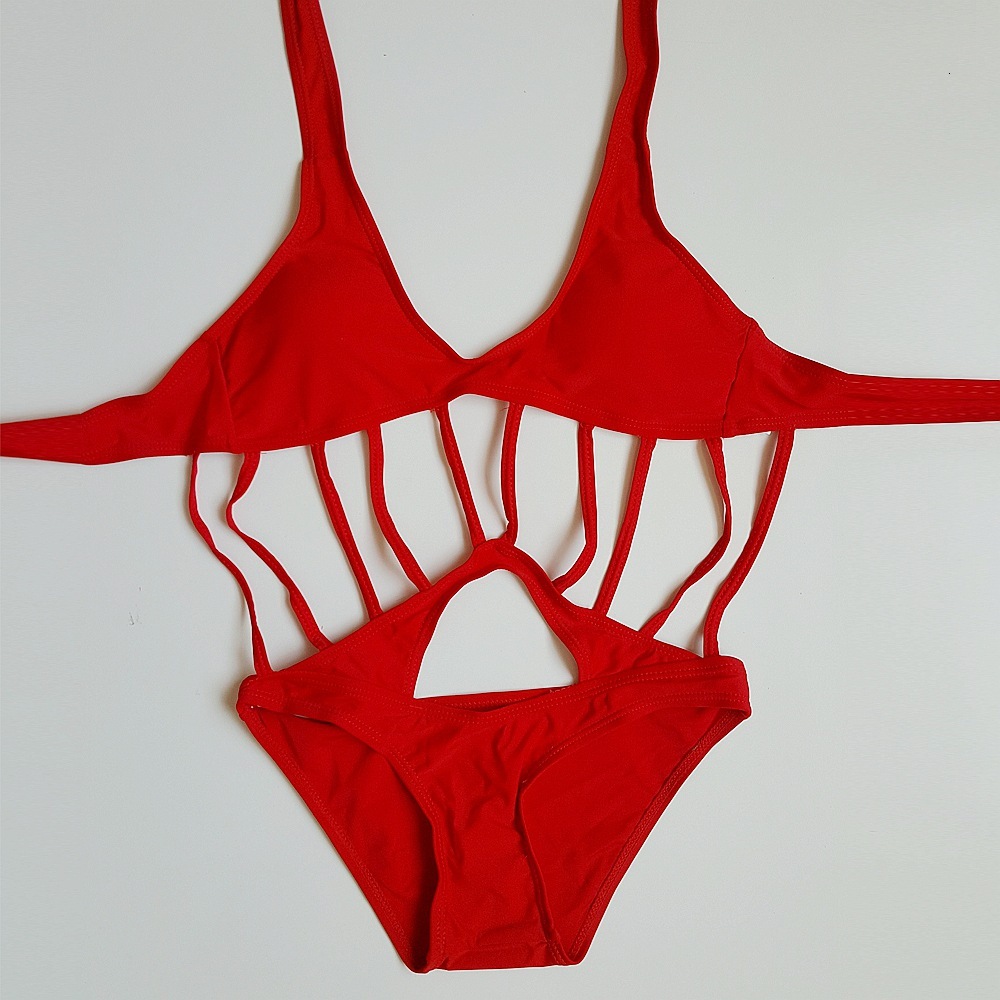 designer swimwear 2025 new hot spring one-piece bikini women's sexy swimsuit