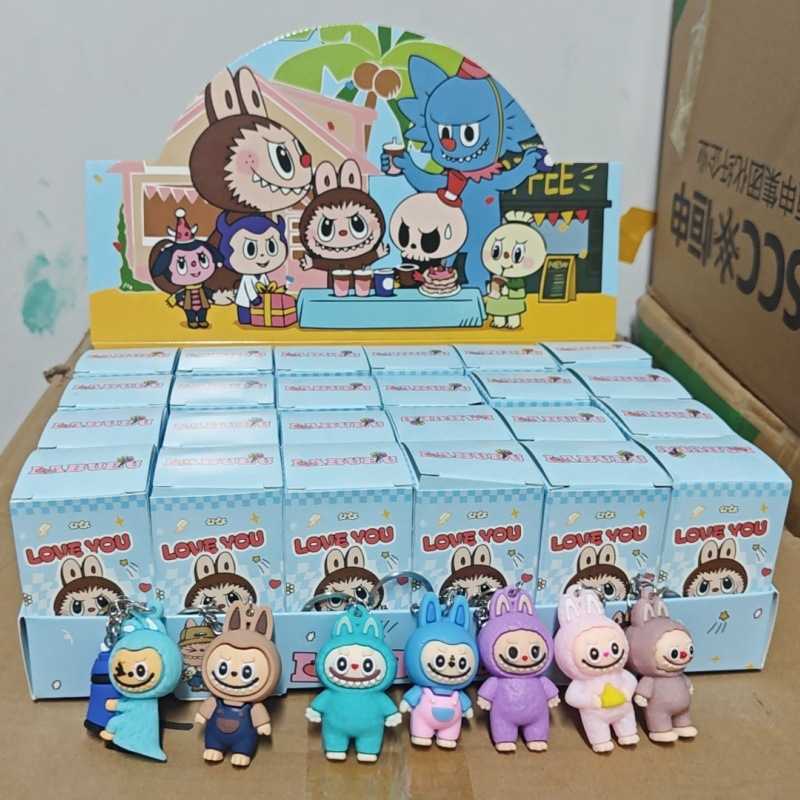24 in Keychain Blind Box Doll Butter Bear Dolphin Cute Childrens Toy Gift Free shipping