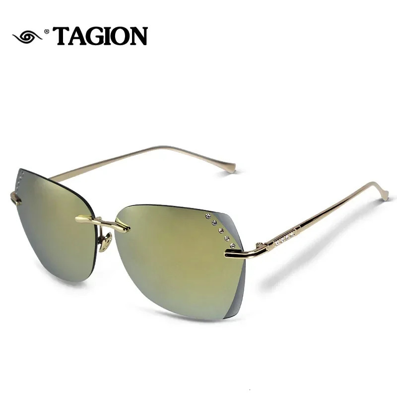 Rimless Sunglasses Women Retro Glasses Female Gradient Classic Points Oculos Gafas De Sol Para Mujeres 6833 250218