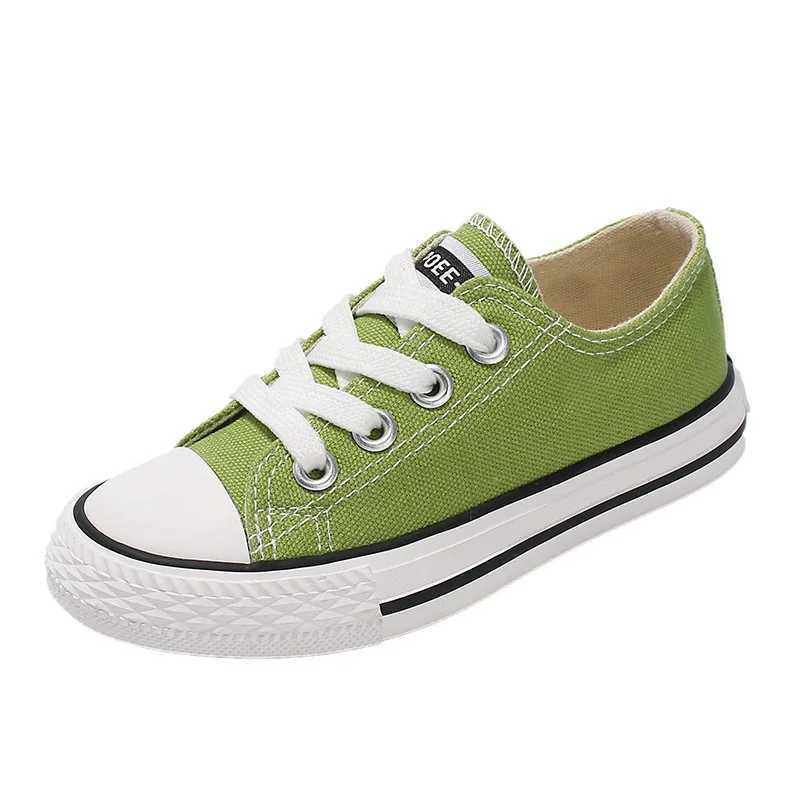Children Canvas Shoes Spring Green Baby Soft Casual Sneakers Kindergarten White Shoes Boys Girls Candy Color Canvas Shoes X250224