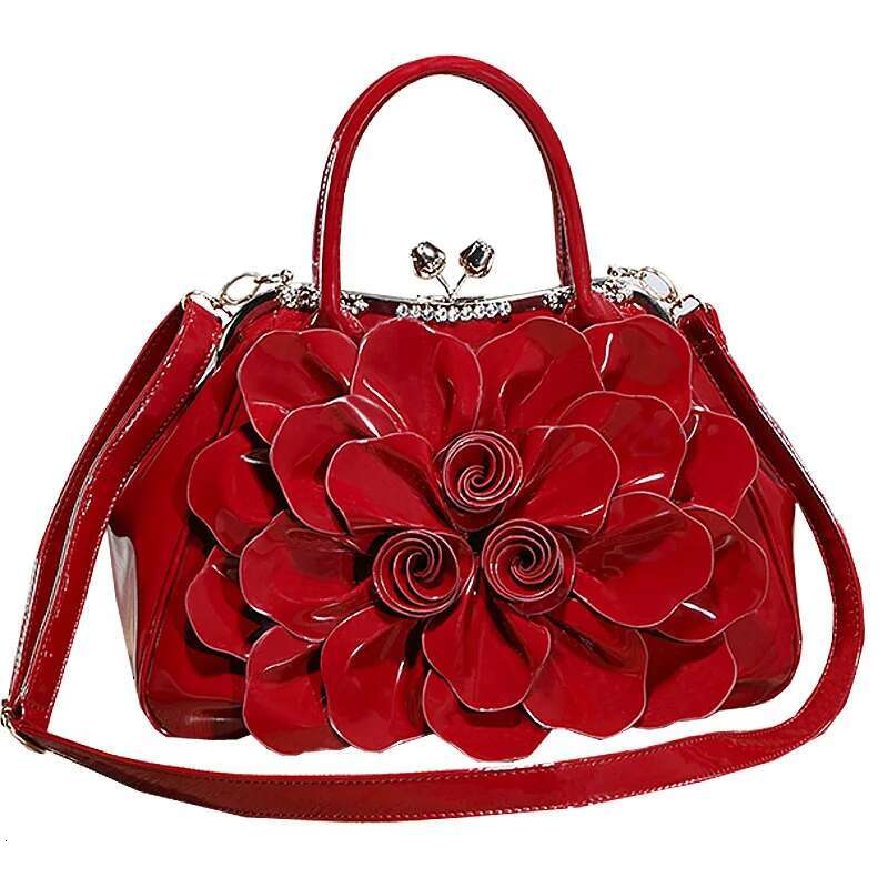 2023 Women New Fashion Patent Leather Big wers Lady Charm Tote Handbags Shoulder Party Club Wedding Bag