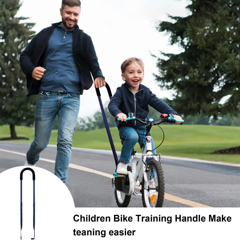 Bike Balance Push Bar Kids Bicycle Safety Trainer Handle Heavy Duty Kids Cycling Learning Bike Balance Handle Bike Accessories 250224