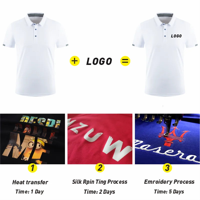 Summer Quick-drying Polo Shirt Custom Print Golf Jerseys Individual Group Personalized Custom Embroidery Polo Tees Top 250224