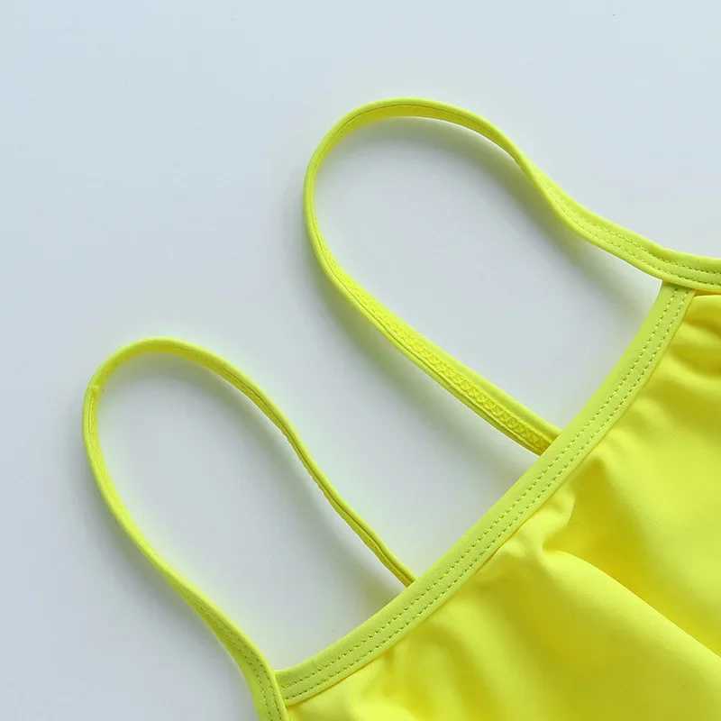 Girls Biquini swimsuit solid 2-piece swimsuit for teenagers childrens swimsuit split bikini set childrens Falbala swimsuit Tankini swimsuit X250224