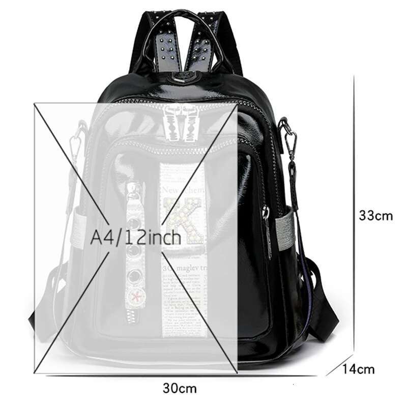 Multifunctional Backpacks Women Fashion Anti Theft Leather Travel Backpack Large Capacity School Bags For Teenage Girls