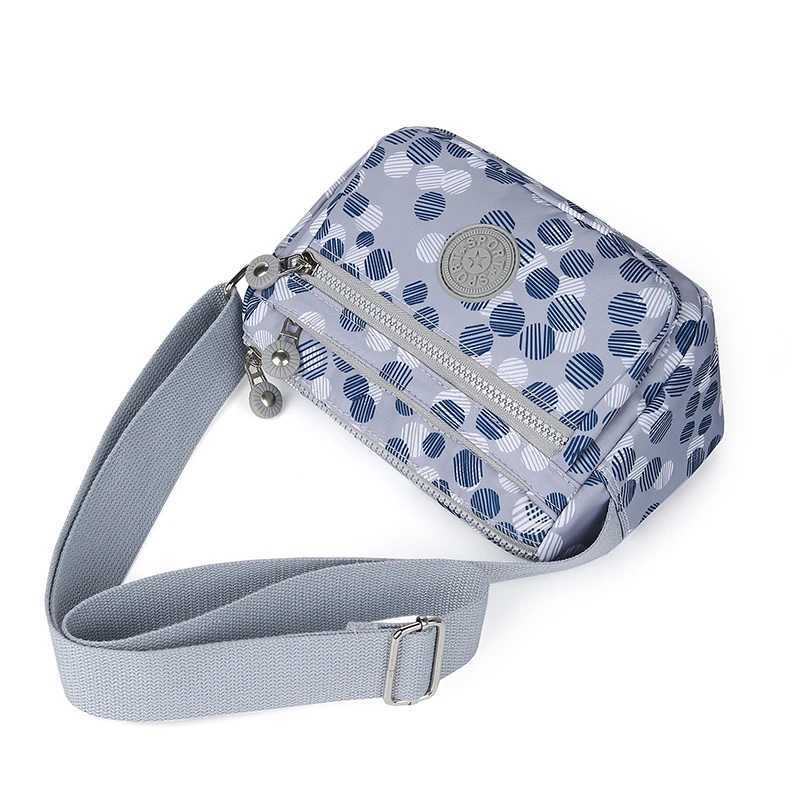 Nylon Shoulder Bag New Lightweight Small Square Bag Anti Splash Casual Crossbody Womens Bag Z250225