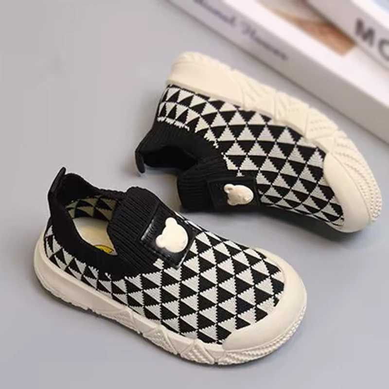 New Childrens socks shoes Kindergarten Fashion Sneaker Breathable Comfortable Shoes Boys Girls Casual Knitted Running Footwear X250224