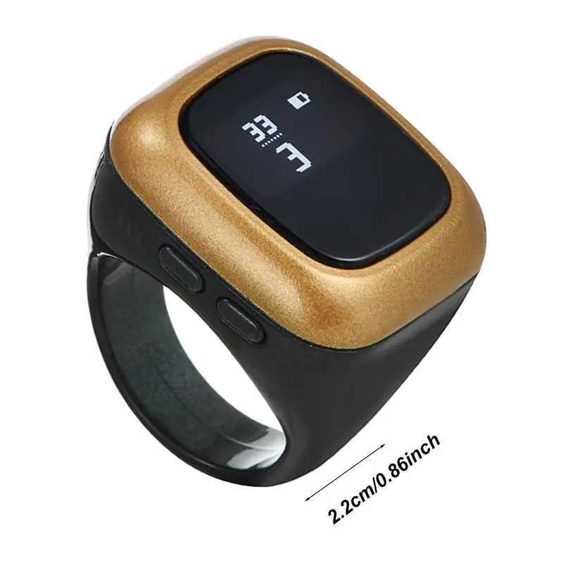 Prayer Finger Counter Multifunctional Counter Ring Digital Finger Counter Smart Counter For Prayer Alarm Clock Counter Finger W250225