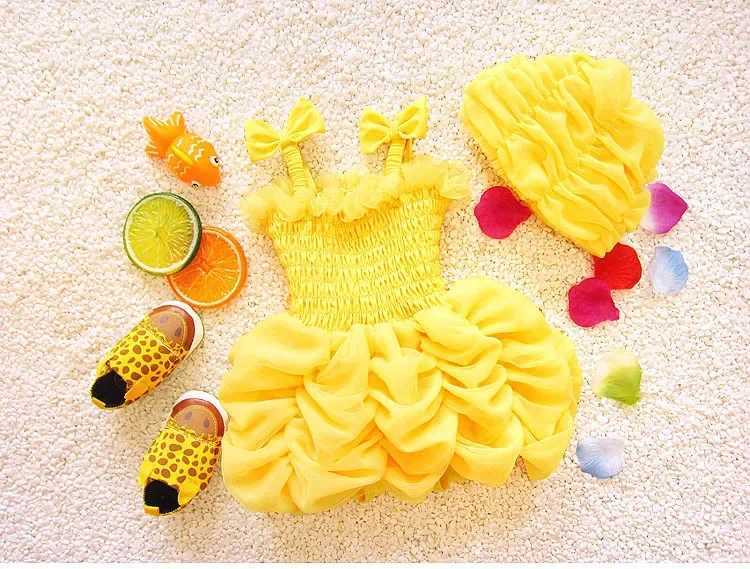 Princess STYle Kids Girls One piece Swimming Suit Bubble Dress + Hat Swimwear Summer Beach Wear Costumes Swimsuit SA4008 X250224