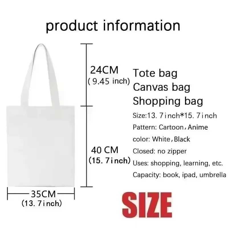 Cute Dogs Print Tote Bag Casual Cotton Canvas Shoulder Bags for Women Shopping Hand Wash Open Top Fixed Daily Accessory Decor Z250224