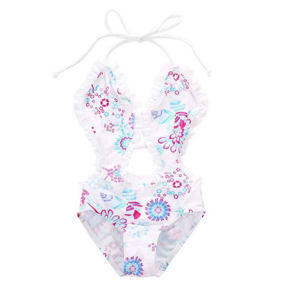 Toddler Kids Girl Floral Split Summer Bikini Swimwear Swimsuit One-piece Costume Bathing Suit Beachwear 1-6Yrs X250224
