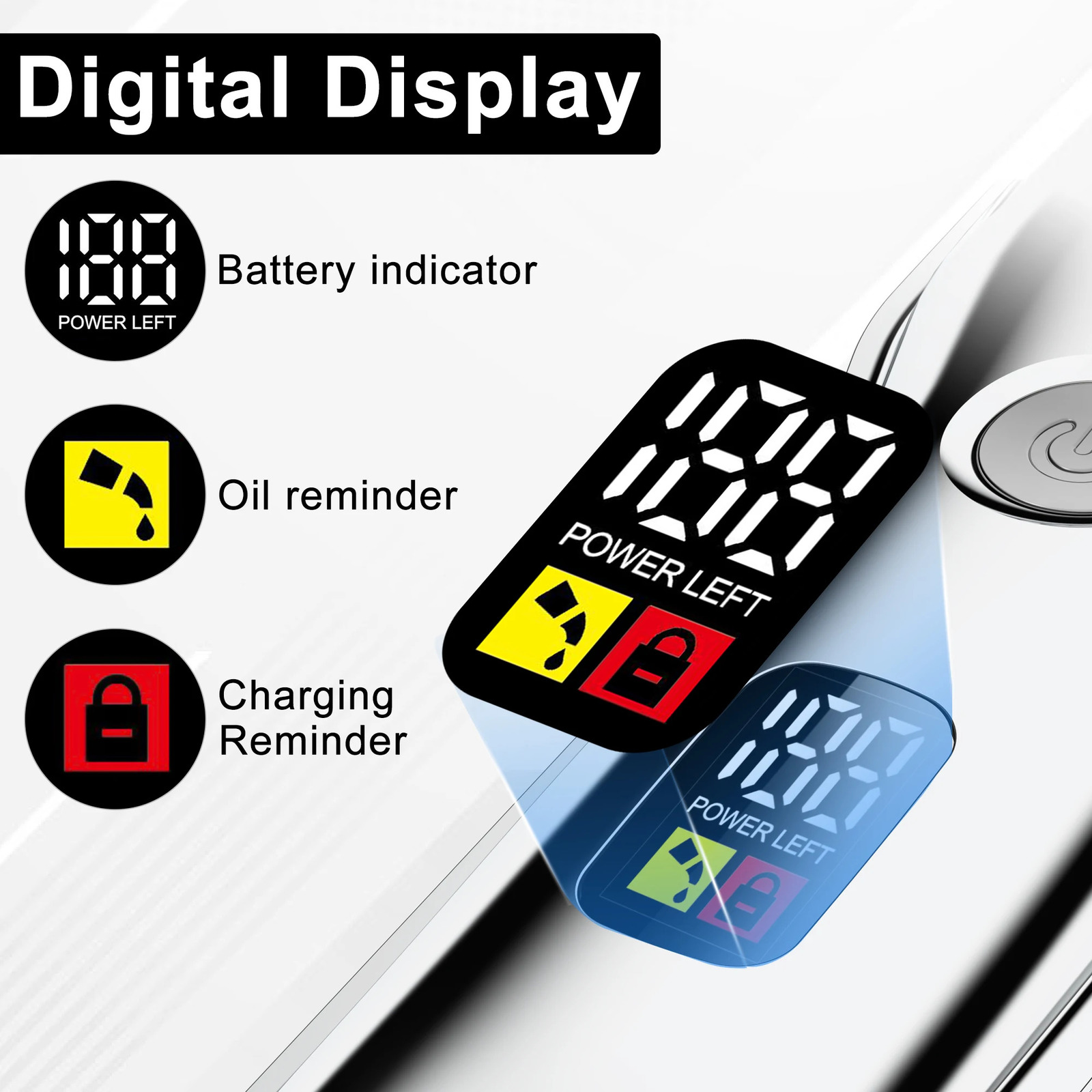 Hatteker Professional Hair Cutter Mens Clipper Set Metal Electric Cordless Trimmer for Barber LCD Display Hairdressing 250217