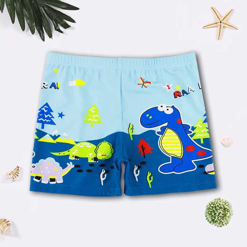 New Comfortable Polyester Color Fashion Childrens Cartoon Printed Swimsuit Summer Trunk Boys Beach Shorts Diving X250224