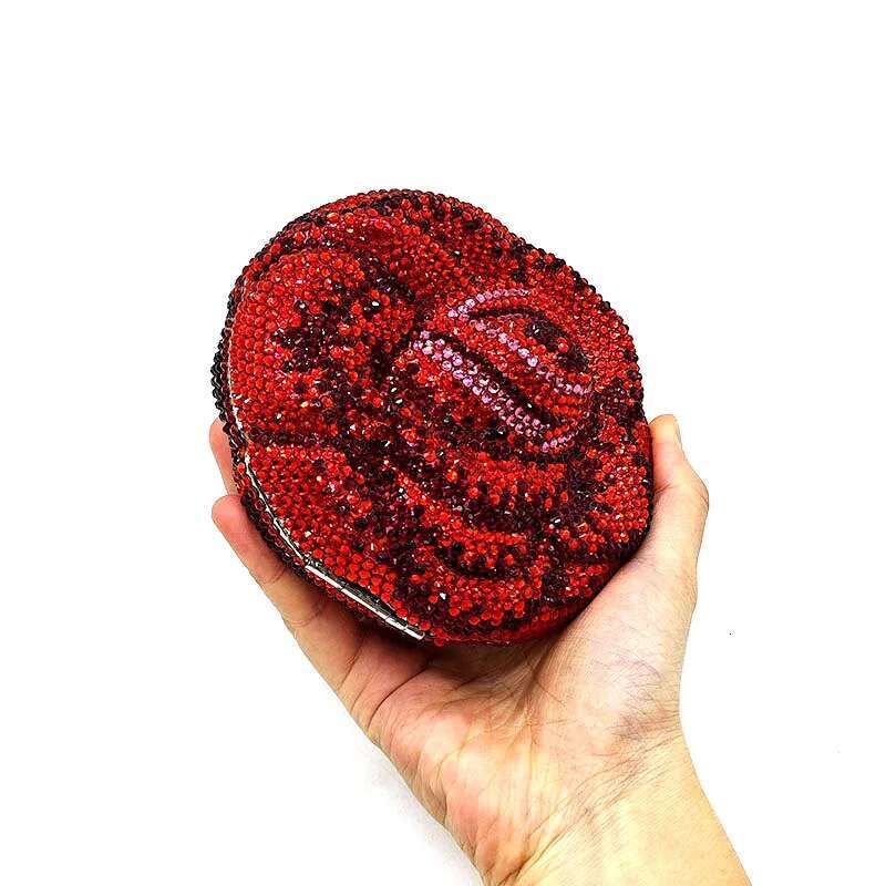 Classical Women Evening Party Purses Bridal Wedding Bag Vintage Rose Full Crystal Clutches Bags