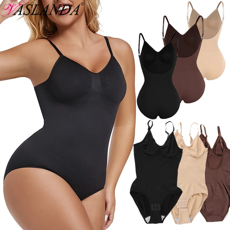 Sexy backless tight fitting clothes with seamless abdominal control and shaping Camis top low back underwear 250213