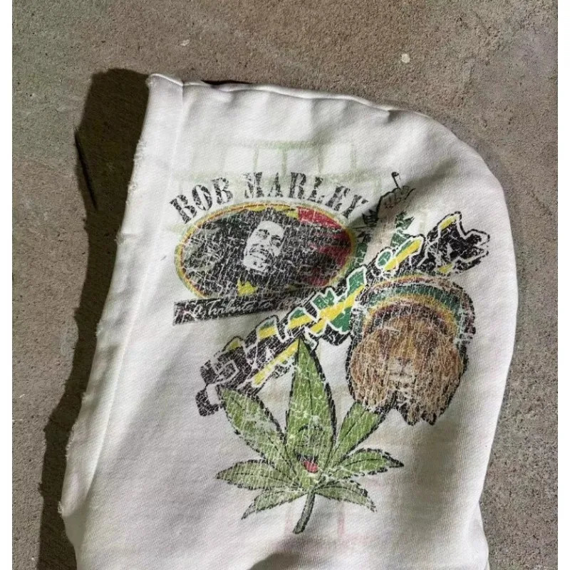 2024 American Loose Hoodie Big Head Cartoon Print Oversized Pullover Sweatshirt Women Men Couple Fashion Street Wear ins 250224