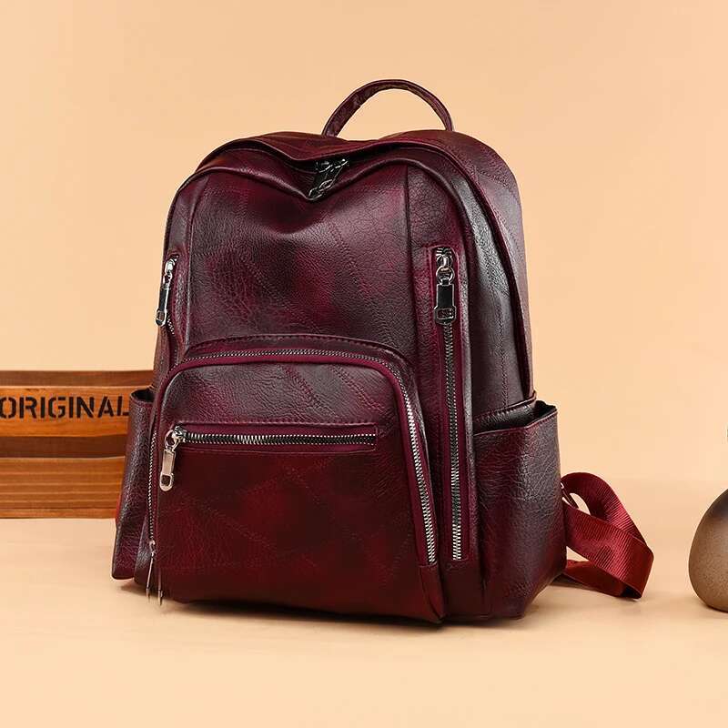 New Style3 New Brand Designer Women High Quality Leather Backpacks School Bags For Girls Travel Backpack