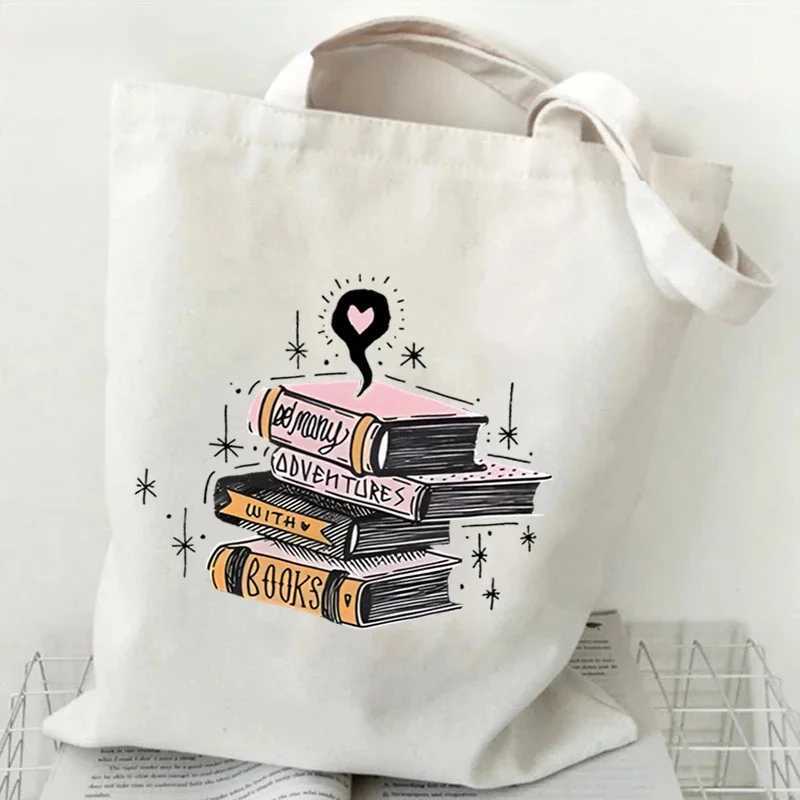Just A Girl Who Loves Books Canvas Tote Bag Women Reusable Shopper Bag Vintage Rose Books Fashion Read Lover Shoulder Handbags Z250224