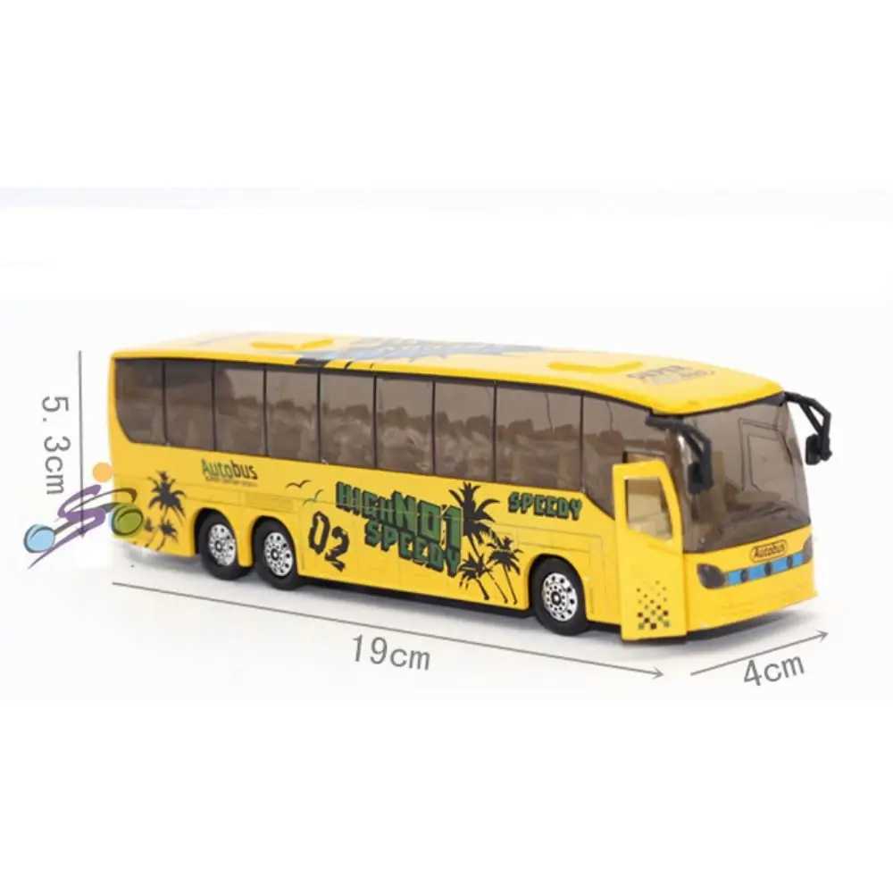 Hobbies Light and sic High Imitation Alloy Vehicle Model Extended Bus Toys Pull Back Free shipping
