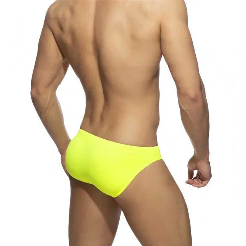 Solid Push up Men Neon Swim Bikni Brief Trunks Unerwear Sexy Swimwear Beach Surf Shorts Swimsuit Bathing Suit Sunga Panties W250224