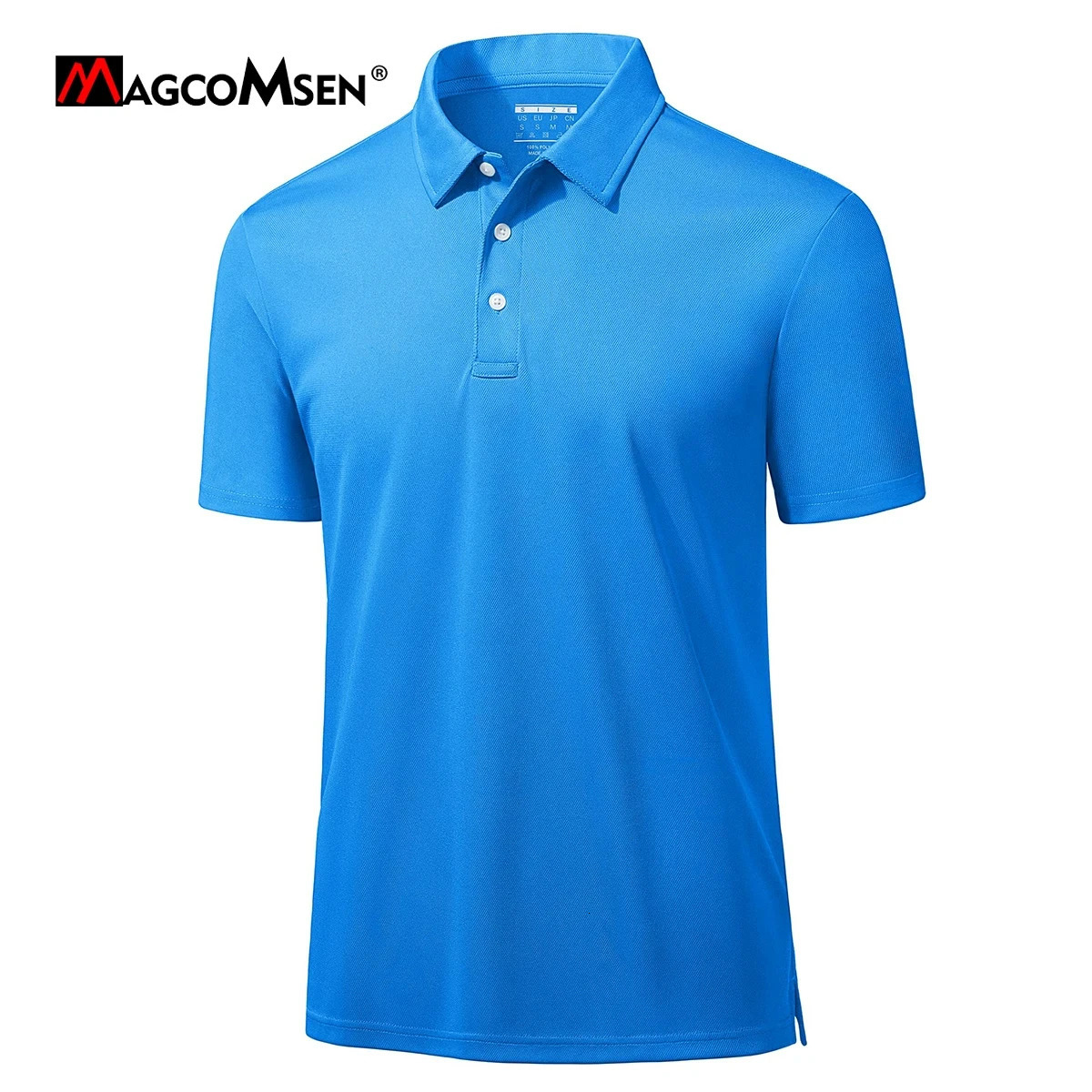 MAGCOMSEN Golf Polo T-shirts Mens Quick Dry T-shirt Sports Shirts Breathable Short Sleeves Pique Jersey Casual Classic Polos 250224