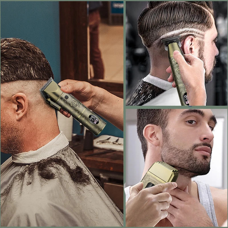 RESUXI XHJ188 8500 RPM Professional Hair Clipper Electric Mens Rechargeable Cordless Kit 250217