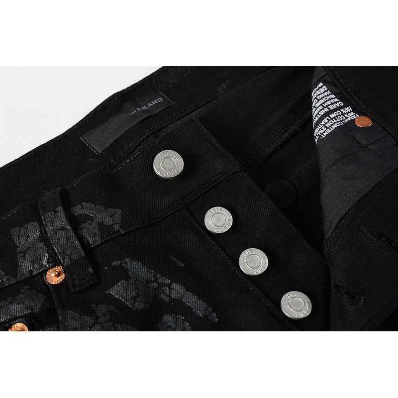 Men's Jeans Color 9026 The Best Sellers Mens Quality Distressed Skinny Ripped Jeans Pants z250225