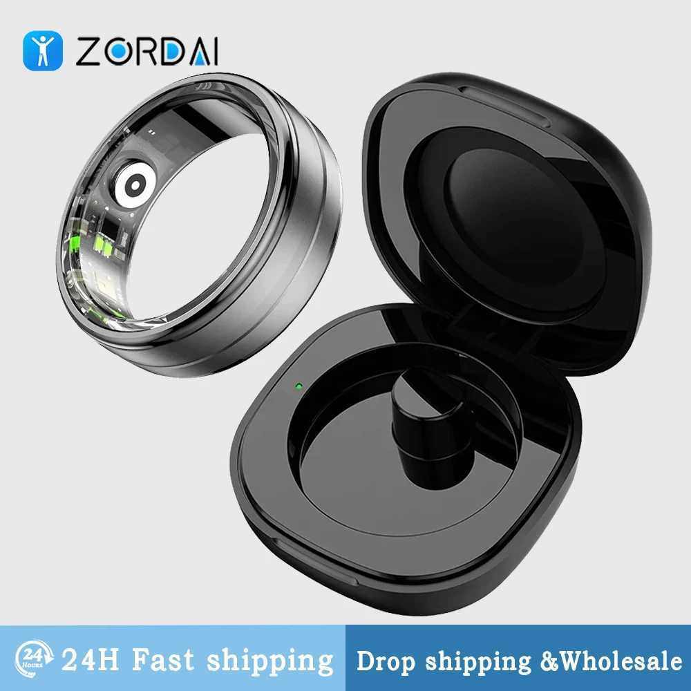 Zordai R03 Smart Ring Men Women For Xiaomi Battery Life 39 Days Heart Rate Health Monitor IP68 5ATM Waterproof Multi-sport Mode W250225